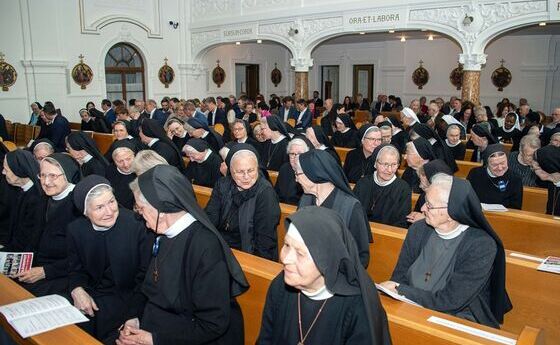 Freude der Franziskanerinnen beim Jubiläumsfest / © Ralph Fischbacher Freude der Franziskanerinnen beim Jubiläumsfest