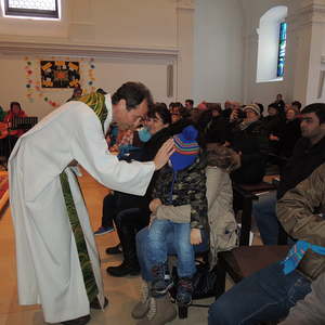 Kindersegnung 2015 in der Stadtpfarrkirche Urfahr mit dem Kindergarten Schwalbennest.
