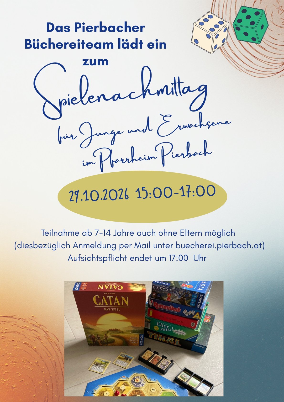 Spielenachmittag / Bücherei Pierbach