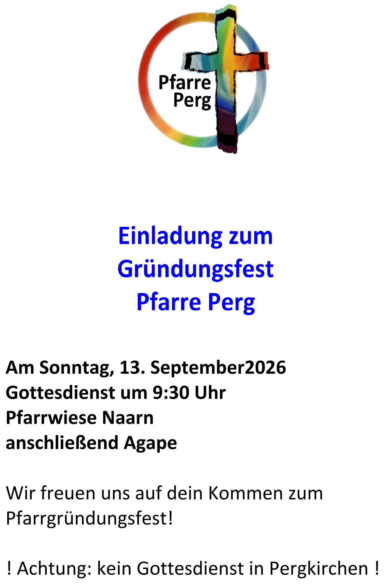 Gründungsfest Pfarre Perg