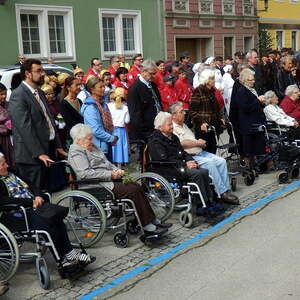 Fronleichnamsprozession auf Rädern