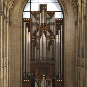 An ihr - der Rudigierorgel - hat heute Heinz Reknagel gespielt!