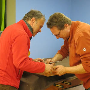 Gebetsschemel-Bau mit Josef