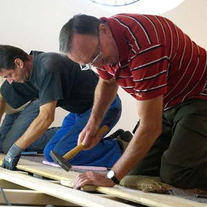 Impressionen vom Bodenverlegen am 09.08.2016