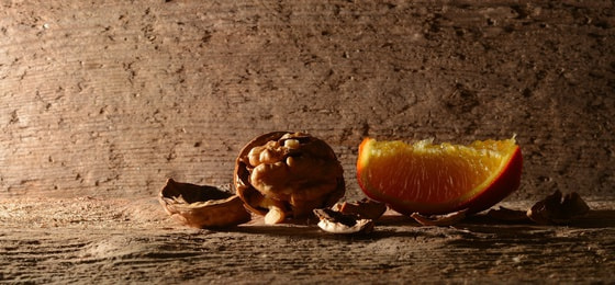 Mit Walnuss und Orange Achtsamkeit üben