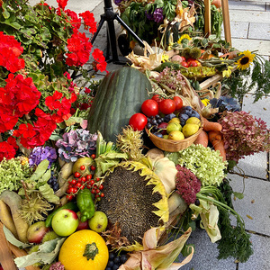 Erntedank am Marktplatz in Sarleinsbach