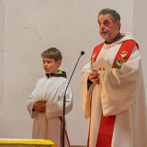 Florianimesse der Feuerwehr Kirchdorf in der Pfarrkirche mit Pfarrer P.Severin KranabitlFoto Jack Haijes