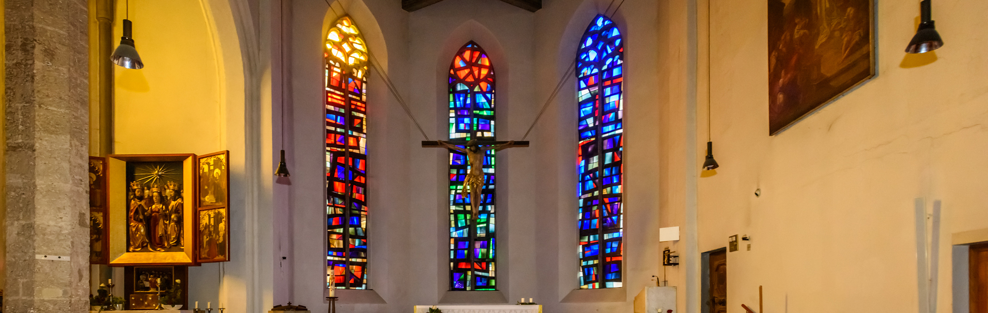 Pfarrkirche der Pfarre Kirchdorf an der KremsBild: Pfarrkirche InnenansichtFoto: Jack Haijes 