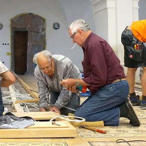 Impressionen vom Bodenverlegen am 06.08.2016