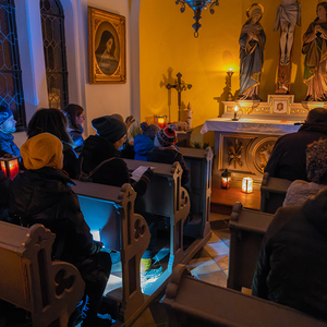 Abendweg von der Pfarrkirche Kirchdorf zum KalvarienbergkapelleFoto Jack Haijes