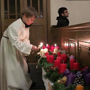 Adventkranz-Segnung