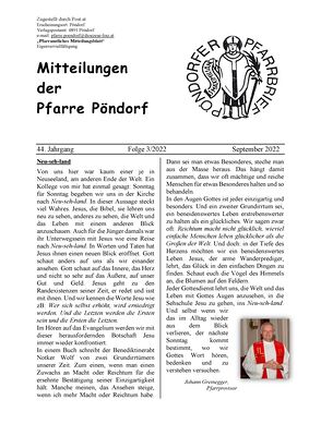 Pfarrblatt 2022 Ausgabe 3