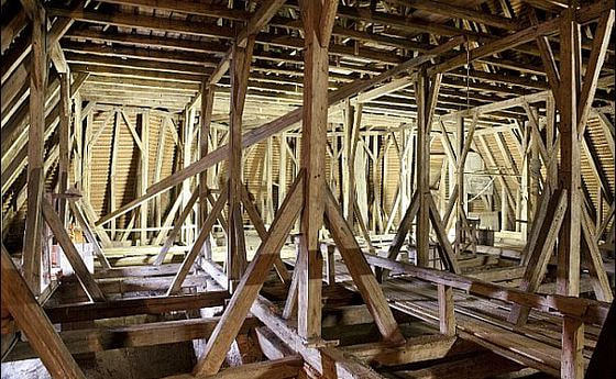 Der historische Dachstuhl der Stadtpfarrkirche Steyr