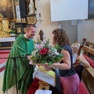 Dank an Melanie Weber für die langjährige Leitung des Kinderliturgiekreises