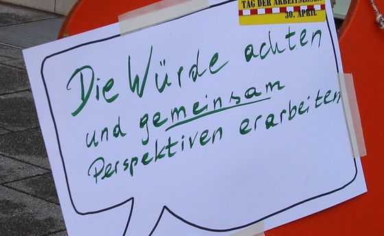 Kundgebung Tag der Arbeitslosen 30.4.