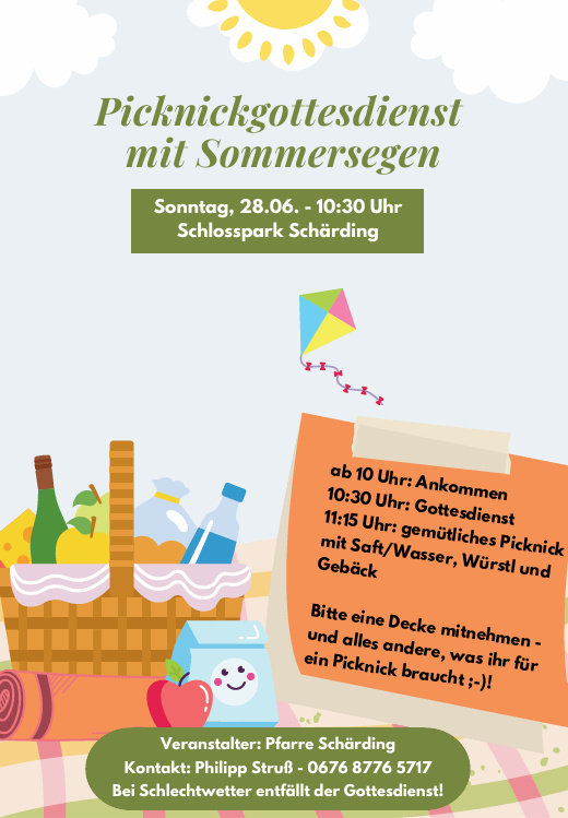 Picknickgottesdienst / Pfarre Schärding Schlosspark