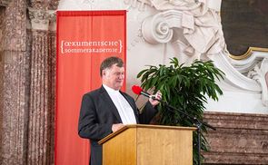 Bischof Manfred Scheuer bei der Ökumenischen Sommerakademie 2018