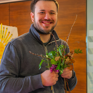Palmbuschenbinden Pfarre Kirchdorf an der Krems