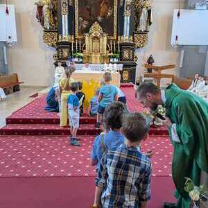 Traditioneller Familiengottesdienst vorm Pfarrfest