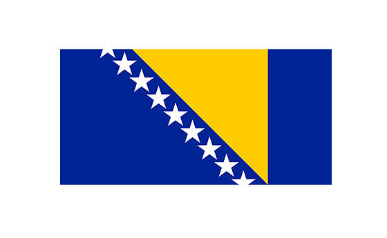Flagge von Bosnien herzegowina