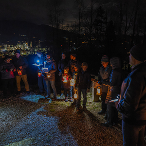 Abendweg von der Pfarrkirche Kirchdorf zum KalvarienbergkapelleFoto Jack Haijes