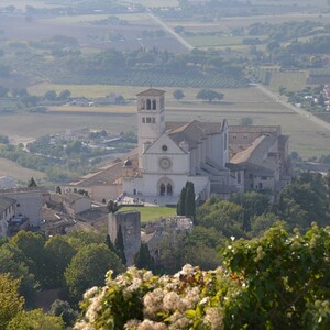 Assisi Blick von der Burg Rocca Maggiore