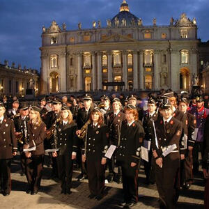 Rom - Christbaum für Papst