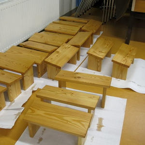 Gebetsschemel-Bau mit Josef