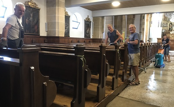 Kirchenputz am Mittwoch, 29. Juli 