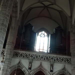 Das ist die Orgel von unten...