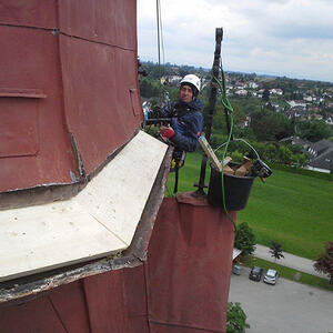 Beginn Kirchturmsanierung