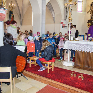 Liebstattsonntag mitgestaltet vom Kindergarten