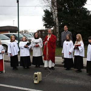 Palmweihe und Festzug zur Kirche