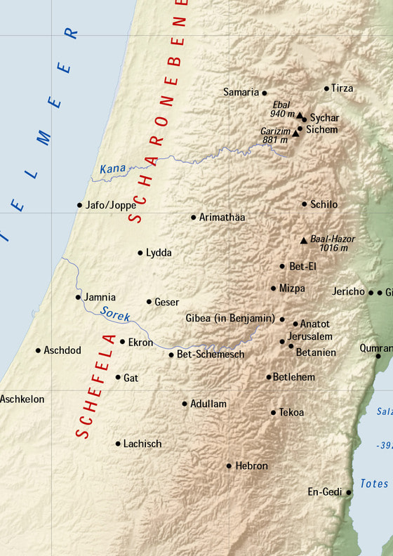 Bibel landkarte israel International Bible