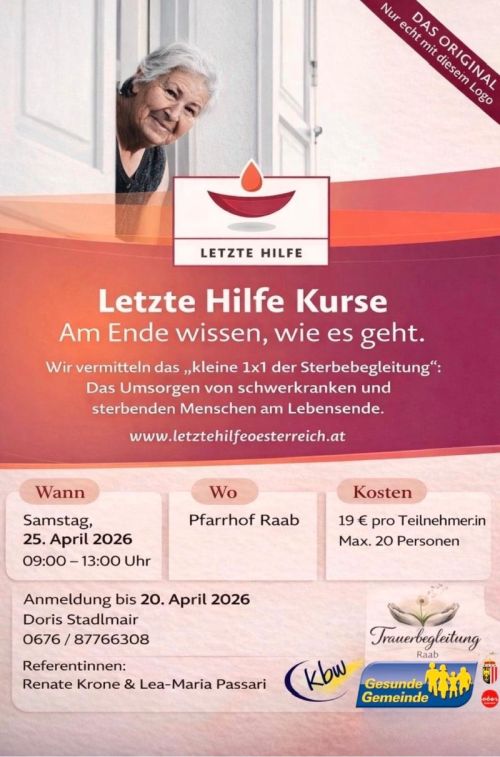 Letzte Hilfe Kurs