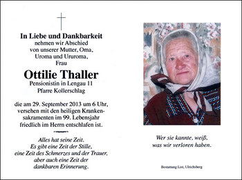 Ottilie Thaller