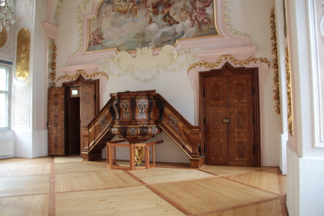 Am Gründungsort der KMB - Stift Lambach (Sommerrefelktorium)