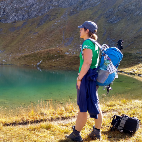 Frau am See