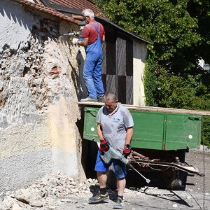 an der Mauer am 2. Tag