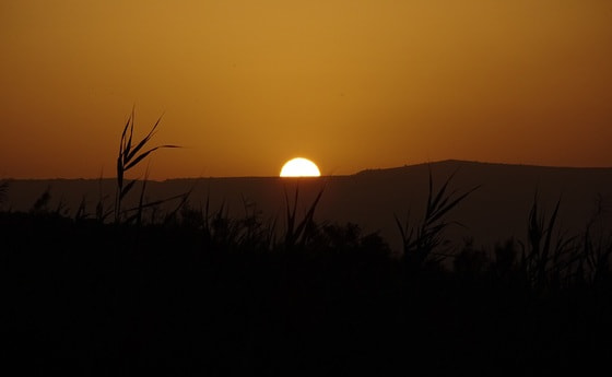 Sonnenaufgang am See Gennesaret                          
