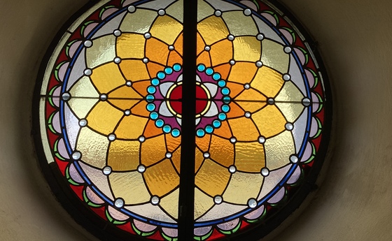 Rosettenfenster unserer Pfarrkirche