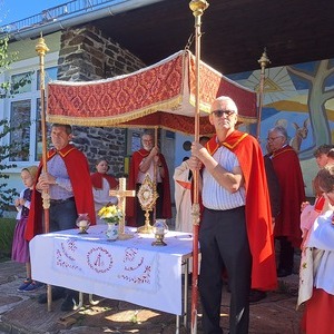 1. Prozessionsstation an der alten Schule Magdalenaberg