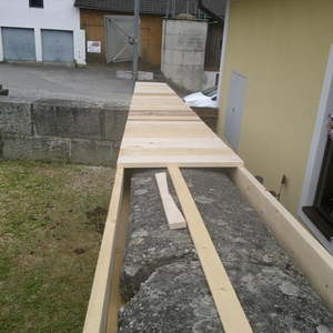 Foto: © Pfarre Oberkappel; Sanierung der Friedhofsmauer 2015