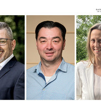 V. l Wolfgang Huber, Oliver Brandner und Barbara Hahn / © Wolfgang Huber, Diözese Linz / Kienberger, Alexander Hahn Neue Verwaltungsvorständ:innen für die Pfarren Steyr, Steyrtal und TraunerLand