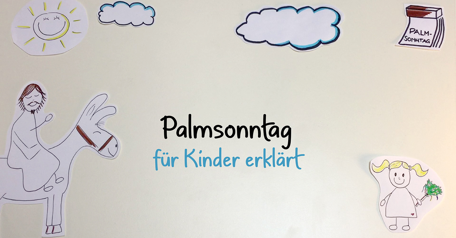  Palmsonntag erklärt für Kinder Illustration 